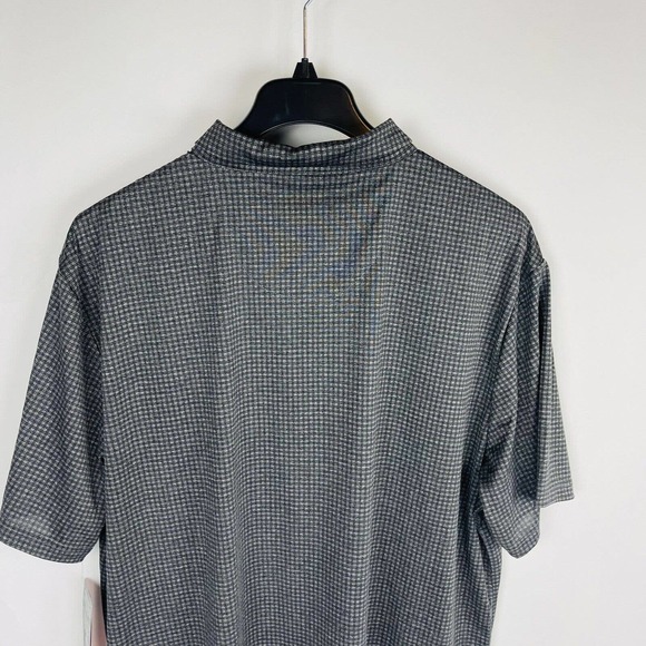 New PGA TOUR Mens Sz XXL Grey Checkered Polo Shirt Stretch NWT - Picture 7 of 8